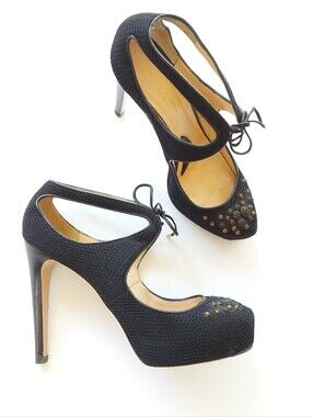 Alessandro Dell'Acqua. Black high-heeled shoes. Italy, size EU 40.